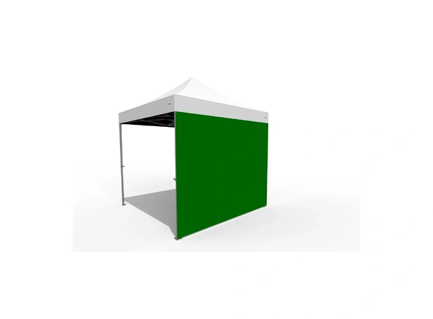 O.B. WIIK Vegg, tett - grønn for 3 x 3m pop-up telt (1 side)