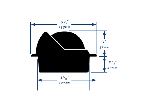 RITCHIE Nedfellbart kompass F82W Hvit - Rose: 76mm