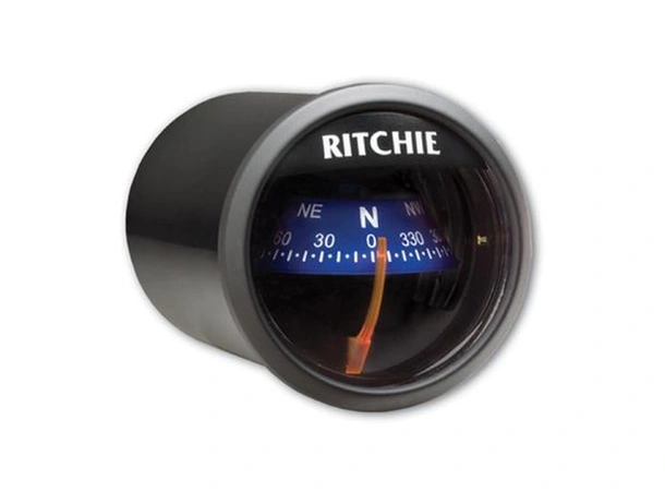 RITCHIE Panelmontert kompass X-21BU Sort/blå - Rose: 51mm