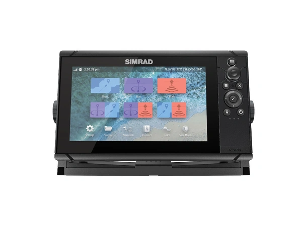 SIMRAD Cruise 9 m. 200/83 kHz svinger 9" kartplotter m/ ekkolodd
