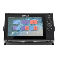 SIMRAD Cruise 9 m. 200/83 kHz svinger 9" kartplotter m/ ekkolodd