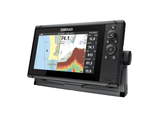 SIMRAD Cruise 9 m. 200/83 kHz svinger 9" kartplotter m/ ekkolodd