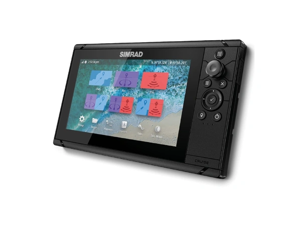 SIMRAD Cruise 9 m. 200/83 kHz svinger 9" kartplotter m/ ekkolodd
