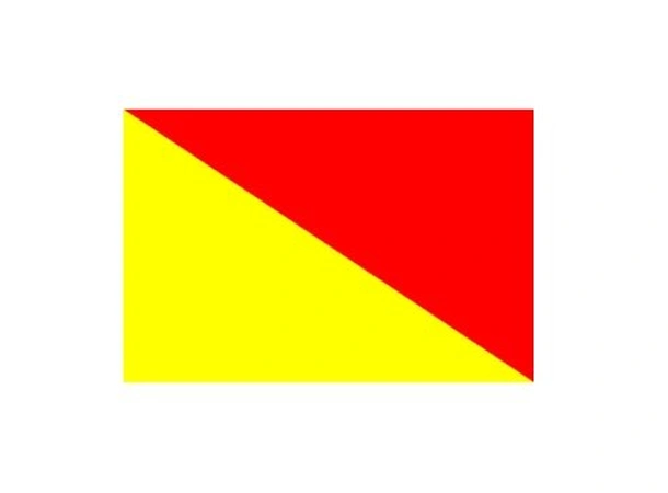 Signalflagg (30 x 45 cm) bokstav O