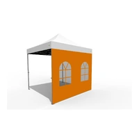 O.B. WIIK Vegg, m/vindu - orange for 3 x 3m pop-up telt (1 side)