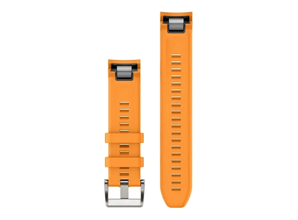 GARMIN Quickfit 22 - klokkerem Oransje silikon - MarQ stripe design