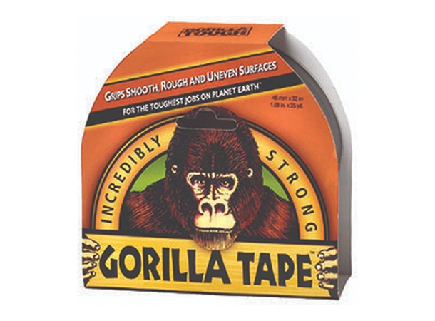 GORILLA Tape 48mm - Sort 11m - fester til ujevne flater