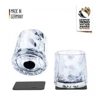 SILWY Magnetic Plastglass - Tumbler 2 stk glass og magnetpads