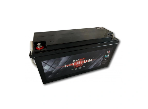 SKANBATT Heat Lithium Batteri 24V 100ah 100bms - Bluetooth og Varme