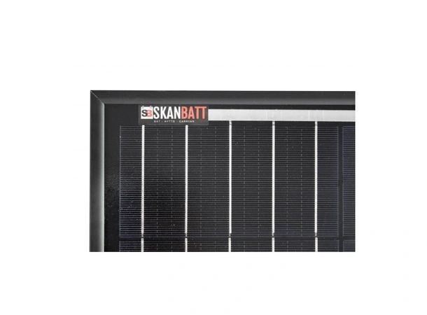 SKANBATT Solcellepanel 110w 107x55x3cm Ramme panel Mono - Perc - All Black