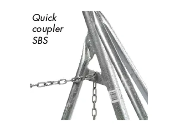 Seilbåtstøtte galvanisert SBS-3 89-132 cm