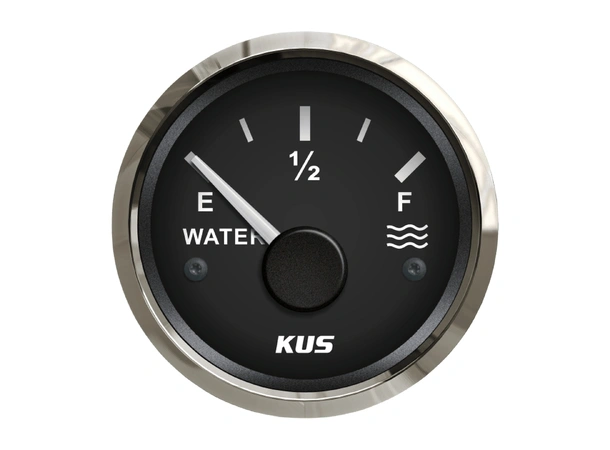 KUS  vanntankinstrument 0-190 ohm Sort /rustfritt