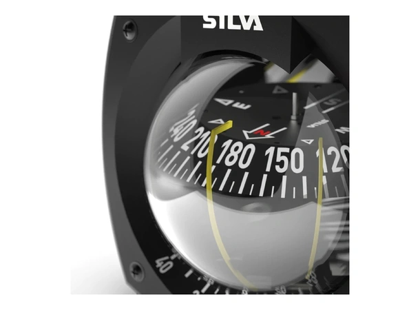 SILVA Kompass 125B/H Sort, skottmontert
