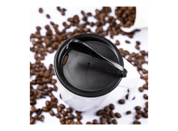 SILWY Magnetic Kaffekrus To-Go (plast) m/lokk og Stick-on magnetpad