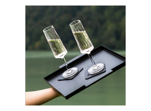 SILWY Magnetic Plastglass - Prosecco 6 stk glass og magnetpads