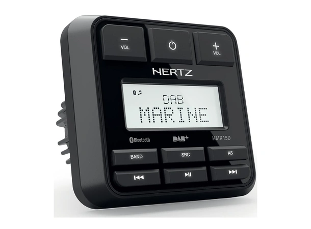 HERTZ AUDIO Hmr15d Marine Dab+ radio 100% vanntett front Ip66, 4 x 50W m/bt