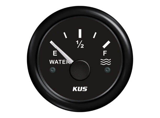 KUS  vanntankinstrument 0-190 ohm Sort/Sort