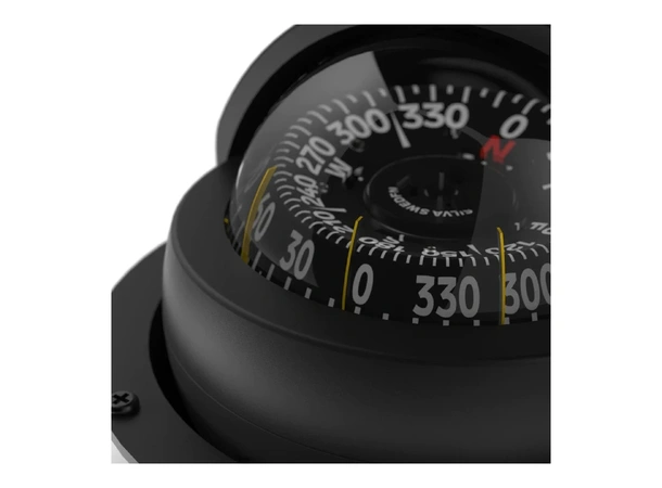 SILVA Kompass 100 NBC/FBC Sort, for motorbåt, belyst
