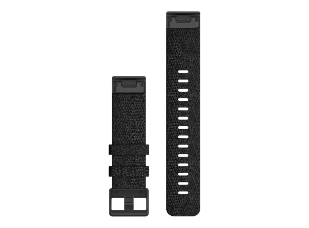 GARMIN QuickFit 22-klokkerem sort sammenflettet nylon