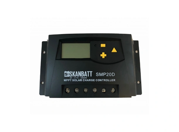 SKANBATT  MPPT Solcelleregulator 20A SMP20D - 12/24V med display