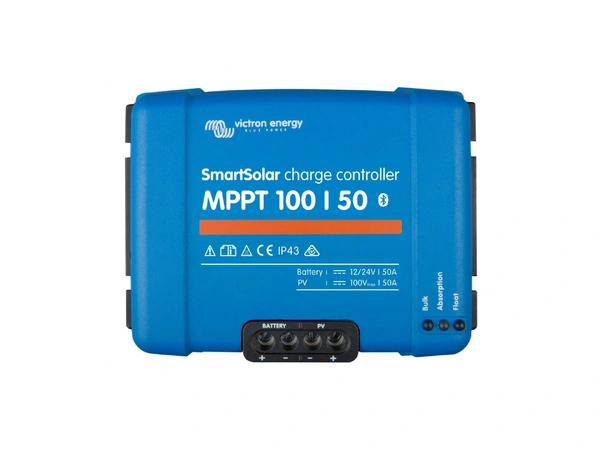 VICTRON  SmartSolar MPPT 100/50 12/24V - m/bluetooth - 50A