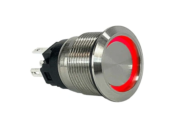 CARLING pushbutton LED - 1 polet Trykknapp (ON)-OFF rød LED - IP67