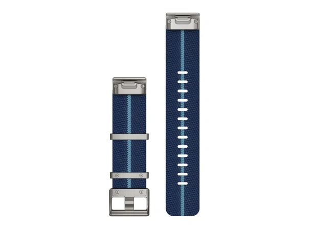 GARMIN Quickfit® 22-klokkerem Stripete jacquard-vevd nylon, indigo