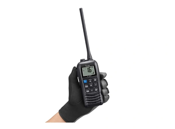 ICOM Håndholdt VHF, IC-M37E 6W, IP68 - flyter i vann