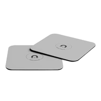 SILWY Magnetisk pad for glass 2 stk - 8,4 x 8.4 cm - farge: Sort