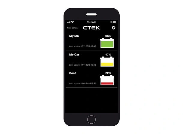 CTEK CTX Battery Sense, Batteriovervåker overvåk batteriene fra din smarttelefon!