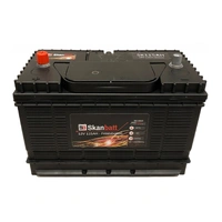 SKANBATT Fritidsbatteri 12V 115AH 800cca (330x172x222/242mm) +midtstilt