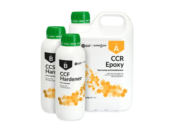 ENTROPY CCR Glassklar Epoxy - 3 L m/ rask herder