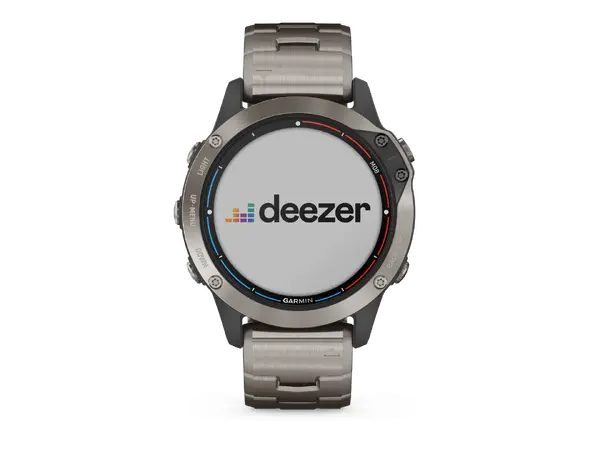 GARMIN Quatix 6 Titan - Safirglass Titan ventilert + cyan silkon