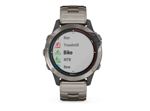GARMIN Quatix 6 Titan - Safirglass Titan ventilert + cyan silkon