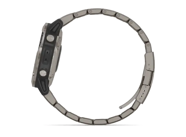 GARMIN Quatix 6 Titan - Safirglass Titan ventilert + cyan silkon