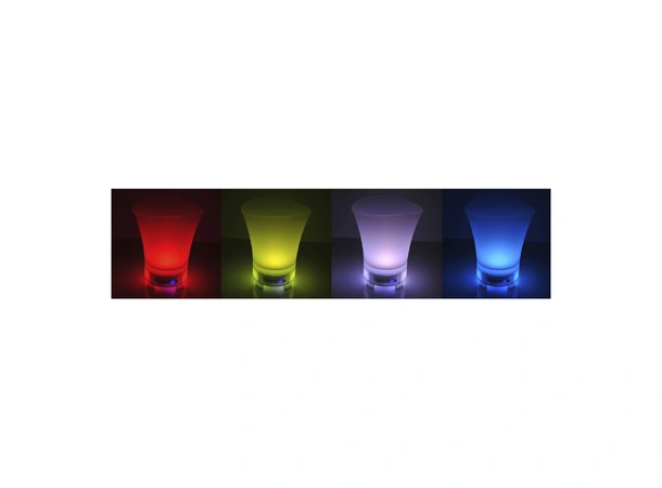 HOMELINE Drikkekjøler m/ LED fargelys m/ Bluetooth høyttaler