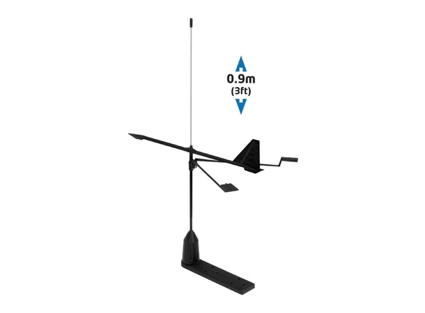 SHAKESPEARE VHF antenne 90cm Hawk Mastemontering