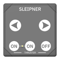 SLEIPNER Kontrollpanel - Touch 12/24V - Firkantet - Sprutsikker