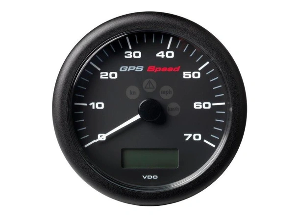 VDO ViewLine GPS Speedometer 0-70 Knop Innebygget GPS - LCD skjerm - NMEA2000