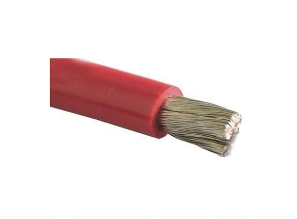 El. kabel fortinnet - rød 10 mm² metervare