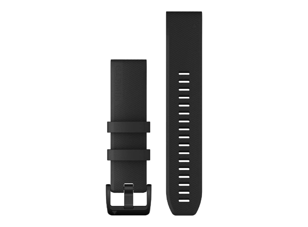 GARMIN QuickFit 22-klokkerem sort med anordning i sort rustfritt stål