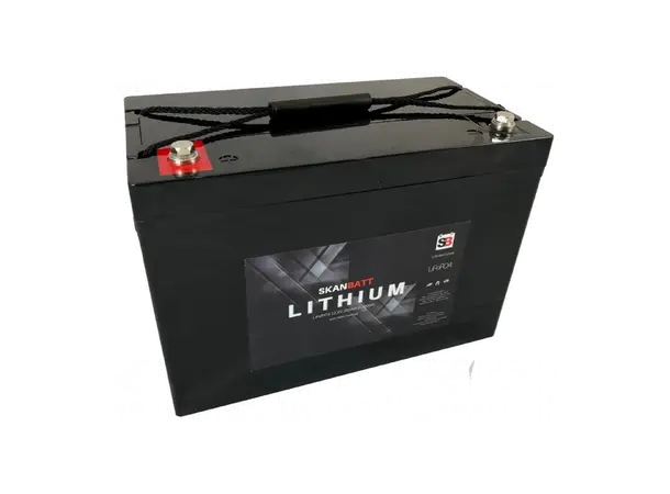 SKANBATT Basic Lithium Batteri 12V 100AH 100A BMS