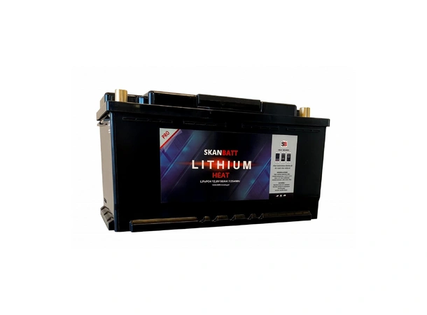 SKANBATT  Lithium HEAT PRO 'Ultra' 12V 98AH - CAN Bus - 400A 8 års garanti