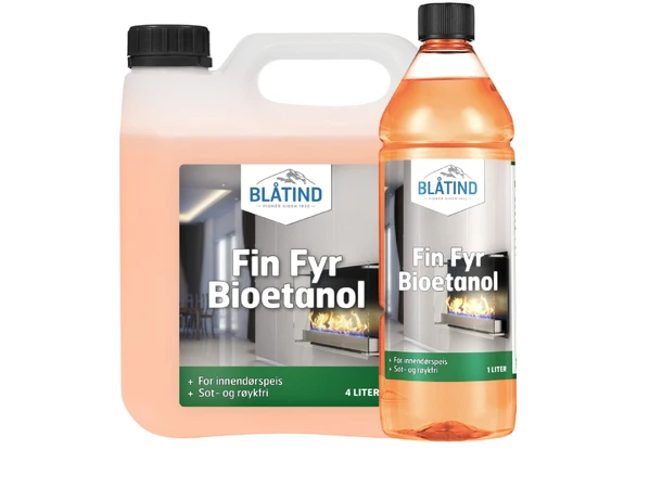 BLÅTIND Fin Fyr Bioetanol For Spritapparater - Brenner meget rent