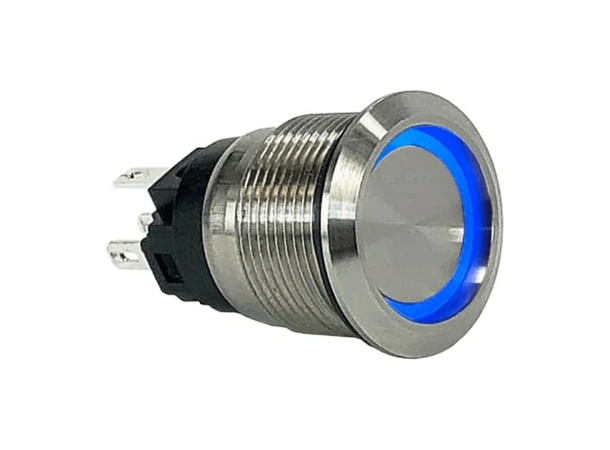 CARLING pushbutton LED - 1 polet Trykknapp (ON)-OFF blå LED - IP67