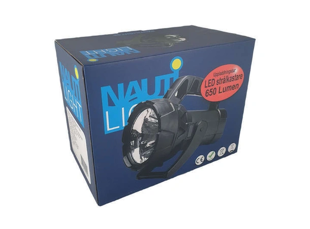 Håndholdt LED Lyskaster - Nautilight Oppladbar 650 lm