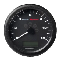 VDO ViewLine GPS Speedometer 0-12 Knop Innebygget GPS - LCD skjerm - NMEA2000