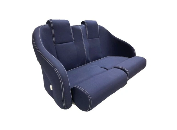BLUE SEA Porto Twin Sofa - 100 cm Blå m/hvite kjeder - Tempotest acryl