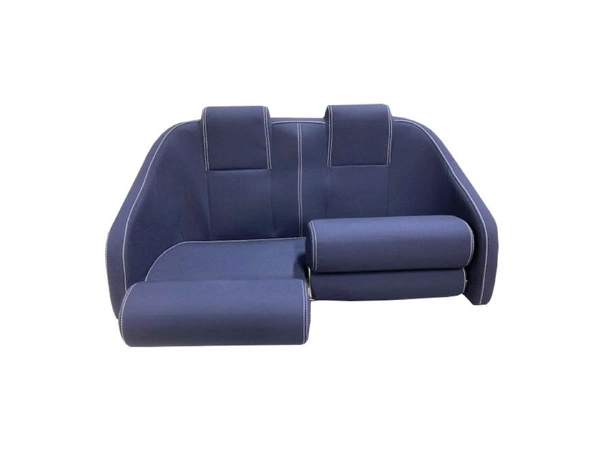 BLUE SEA Porto Twin Sofa - 100 cm Blå m/hvite kjeder - Tempotest acryl