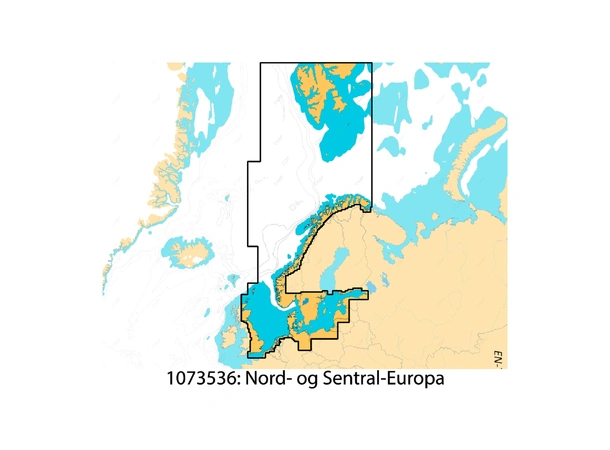 C-MAP Discover X kart Norskehavet, Nordsjøen og Skagerrak